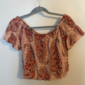 Madewell off the shoulder blouse